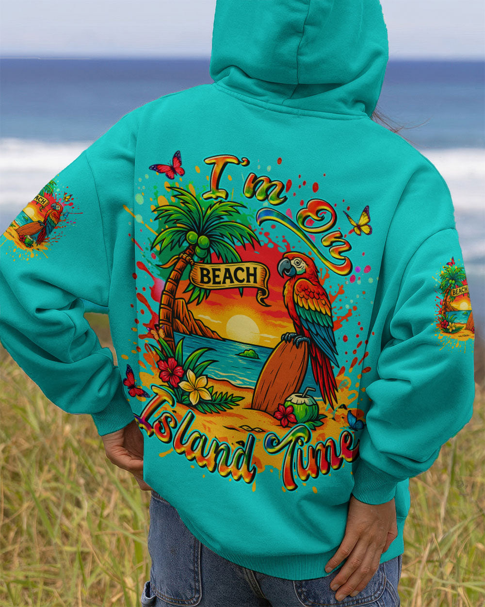 BLISSCORNERS I'M ON ISLAND TIME ALL OVER PRINT