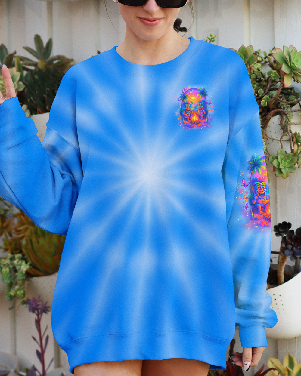 BLISSCORNERS MAKING MEMORIES ONE CAMPFIRE AT A TIME TIKI ALL OVER PRINT