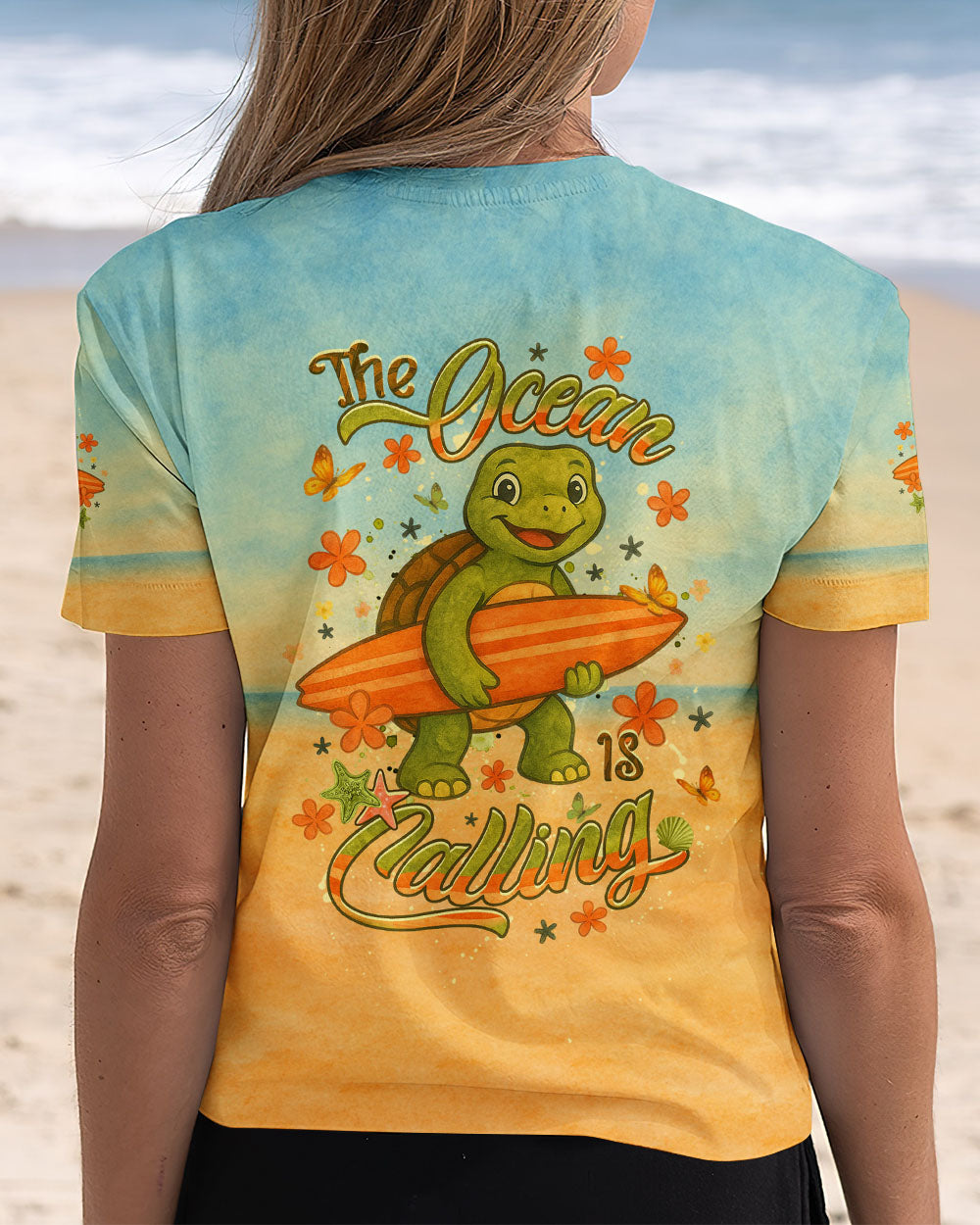 BLISSCORNERS THE OCEAN IS CALLING ALL OVER PRINT