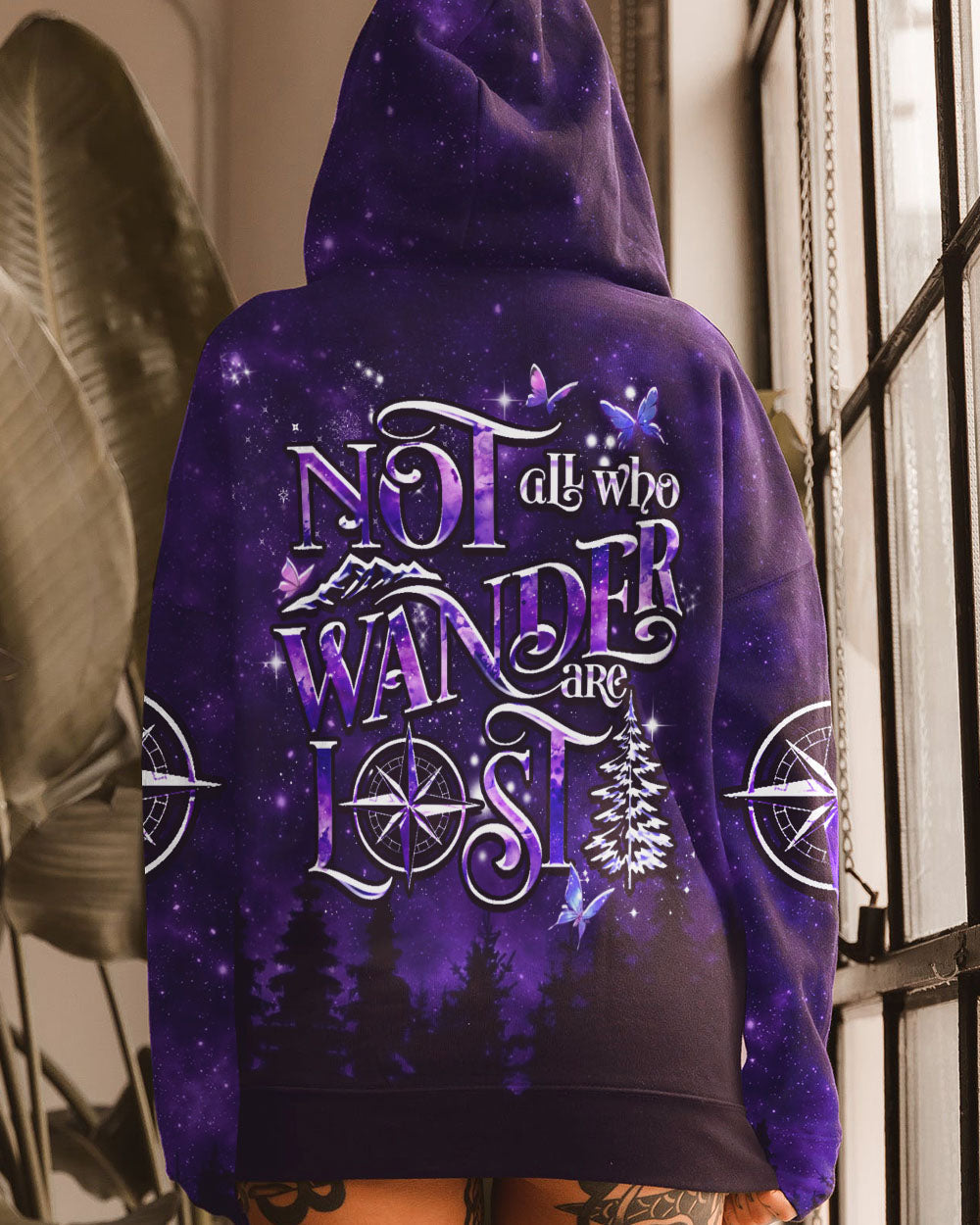 BLISSCORNERS NOT ALL WHO WANDER ARE LOST ALL OVER PRINT