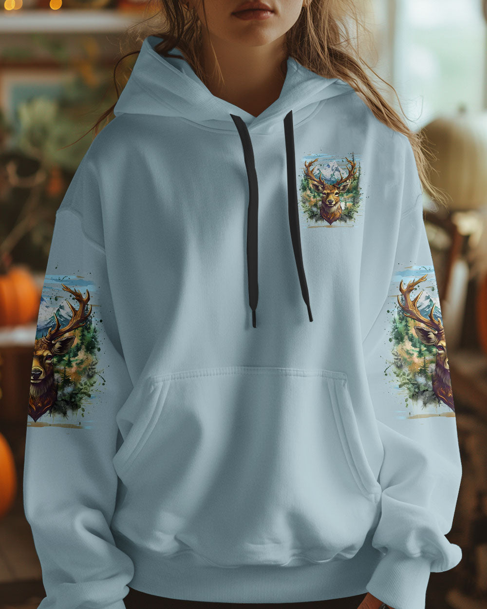 BLISSCORNERS THE CLOSER I GET TO NATURE DEER HUNTING ALL OVER PRINT