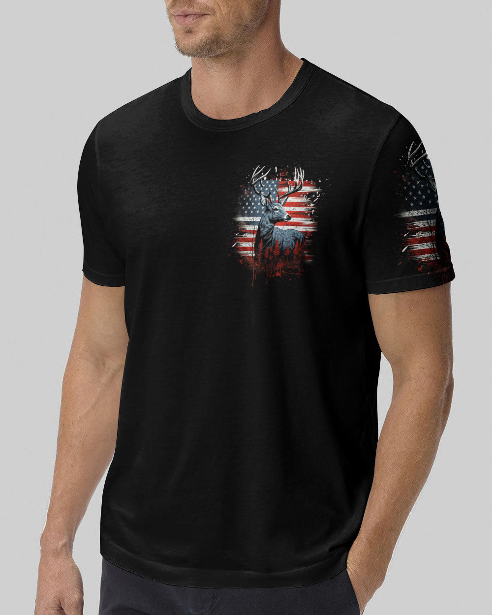 BLISSCORNERS THE CLOSER I GET TO NATURE DEER HUNTING ALL OVER PRINT