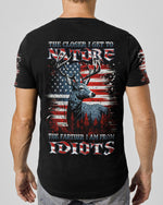 BLISSCORNERS THE CLOSER I GET TO NATURE DEER HUNTING ALL OVER PRINT