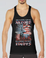 BLISSCORNERS THE CLOSER I GET TO NATURE DEER HUNTING ALL OVER PRINT