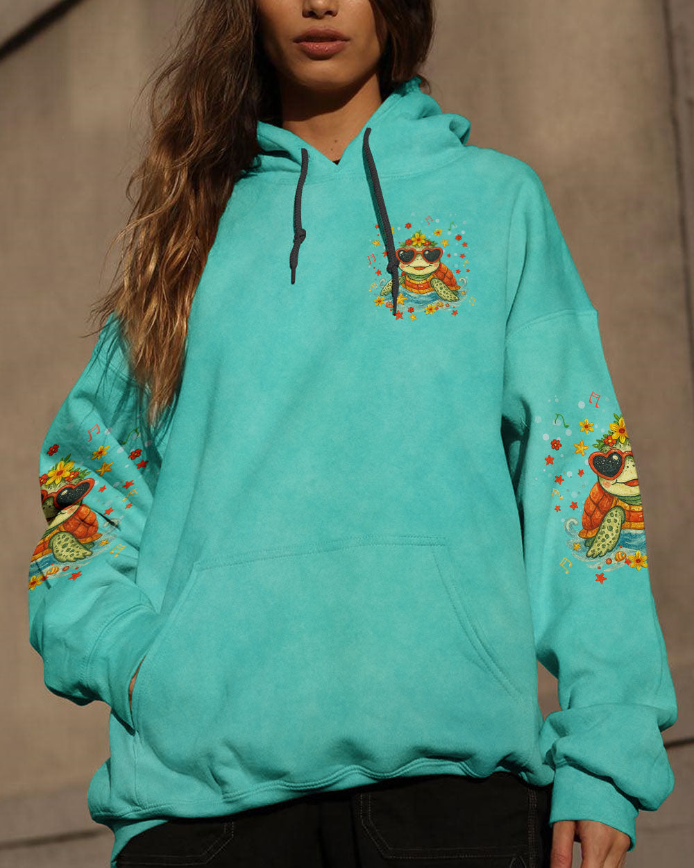BLISSCORNERS SALTY SOUL SUNNY HEART TURTLE ALL OVER PRINT
