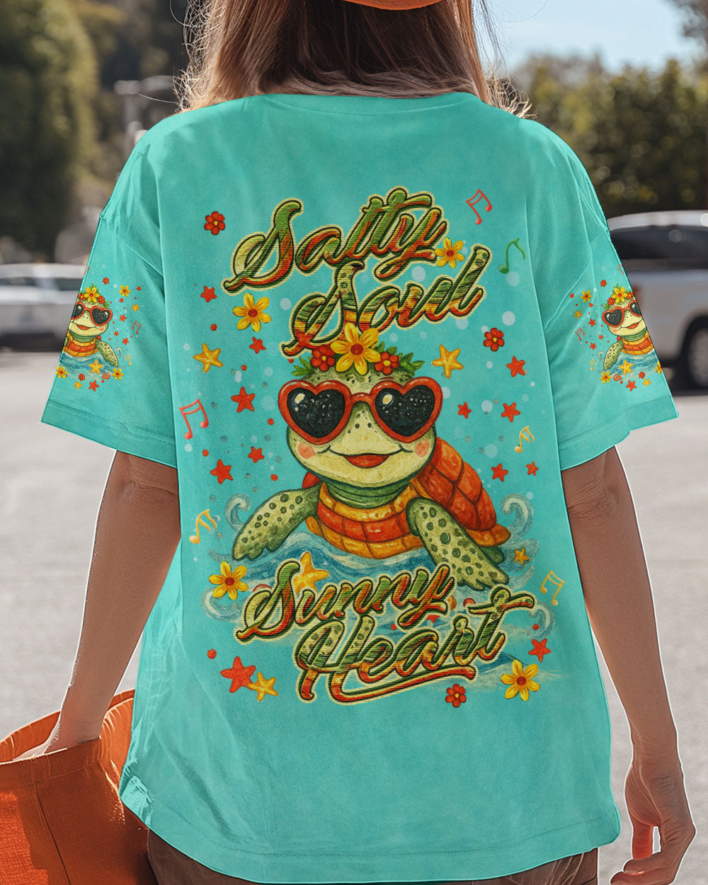 BLISSCORNERS SALTY SOUL SUNNY HEART TURTLE ALL OVER PRINT