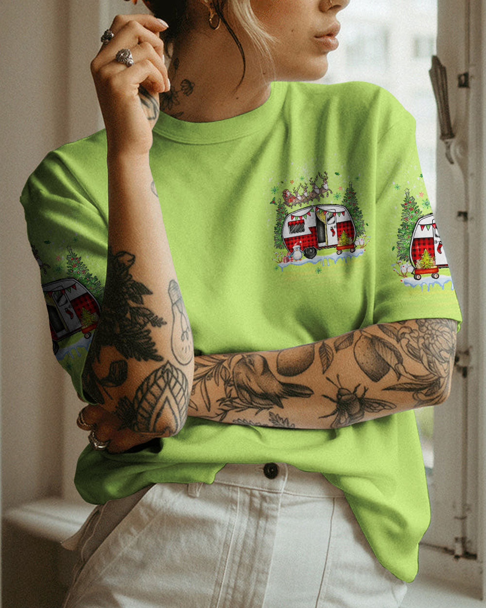 BLISSCORNERS EAT DRINK BE MERRY AND COLLECT MOMENTS CHRISTMAS ALL OVER PRINT