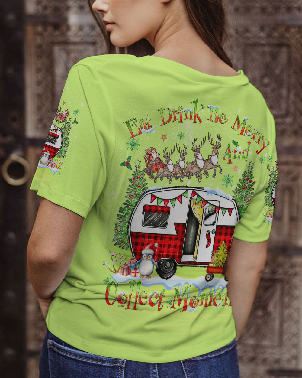 BLISSCORNERS EAT DRINK BE MERRY AND COLLECT MOMENTS CHRISTMAS ALL OVER PRINT