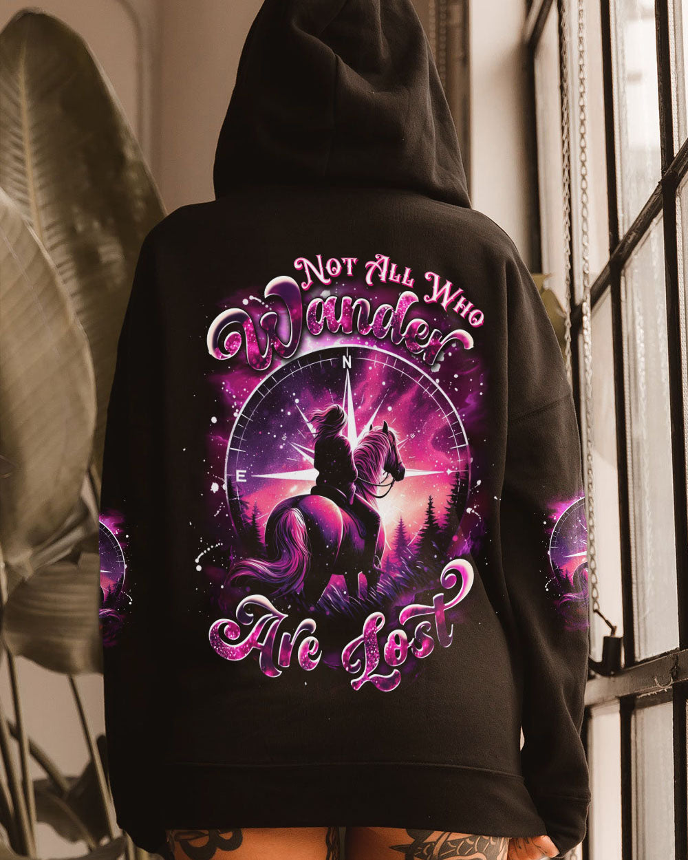 BLISSCORNERS NOT ALL WHO WANDER ARE LOST HORSE ALL OVER PRINT