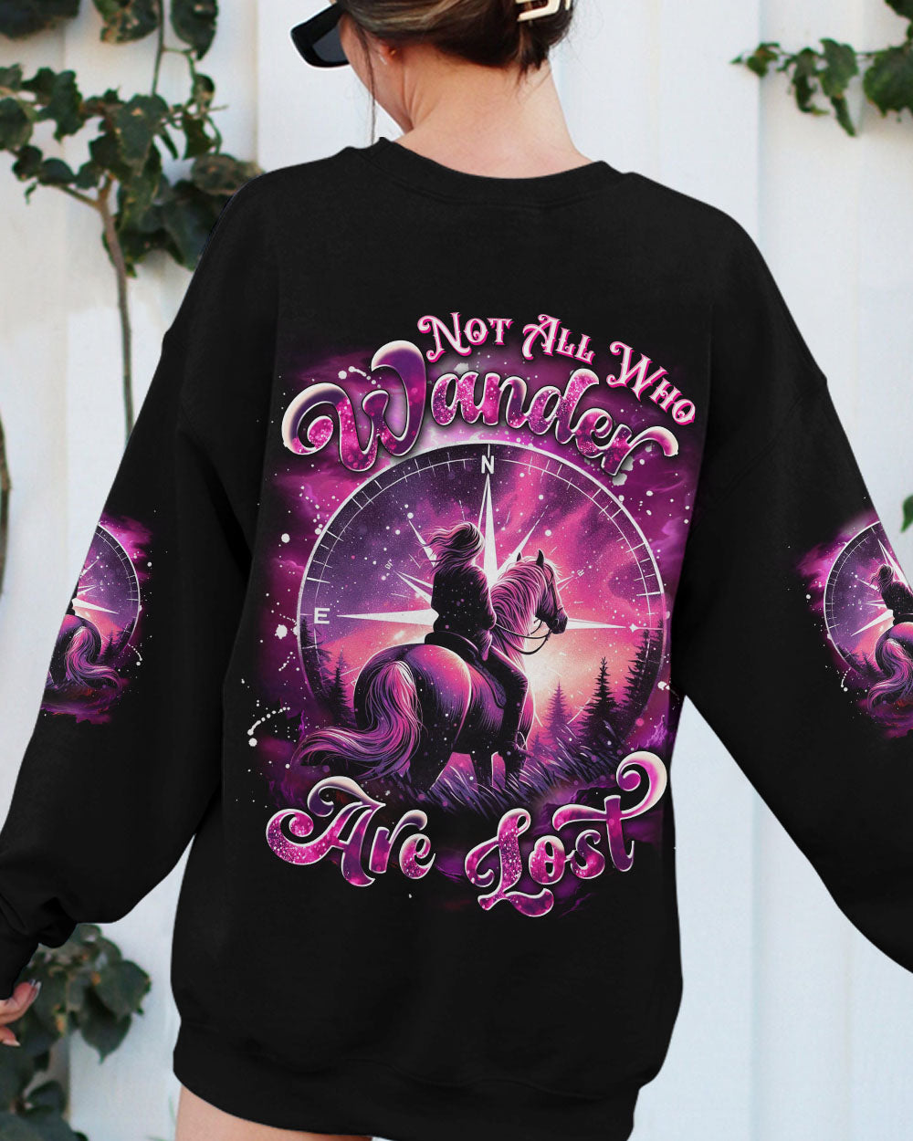 BLISSCORNERS NOT ALL WHO WANDER ARE LOST HORSE ALL OVER PRINT