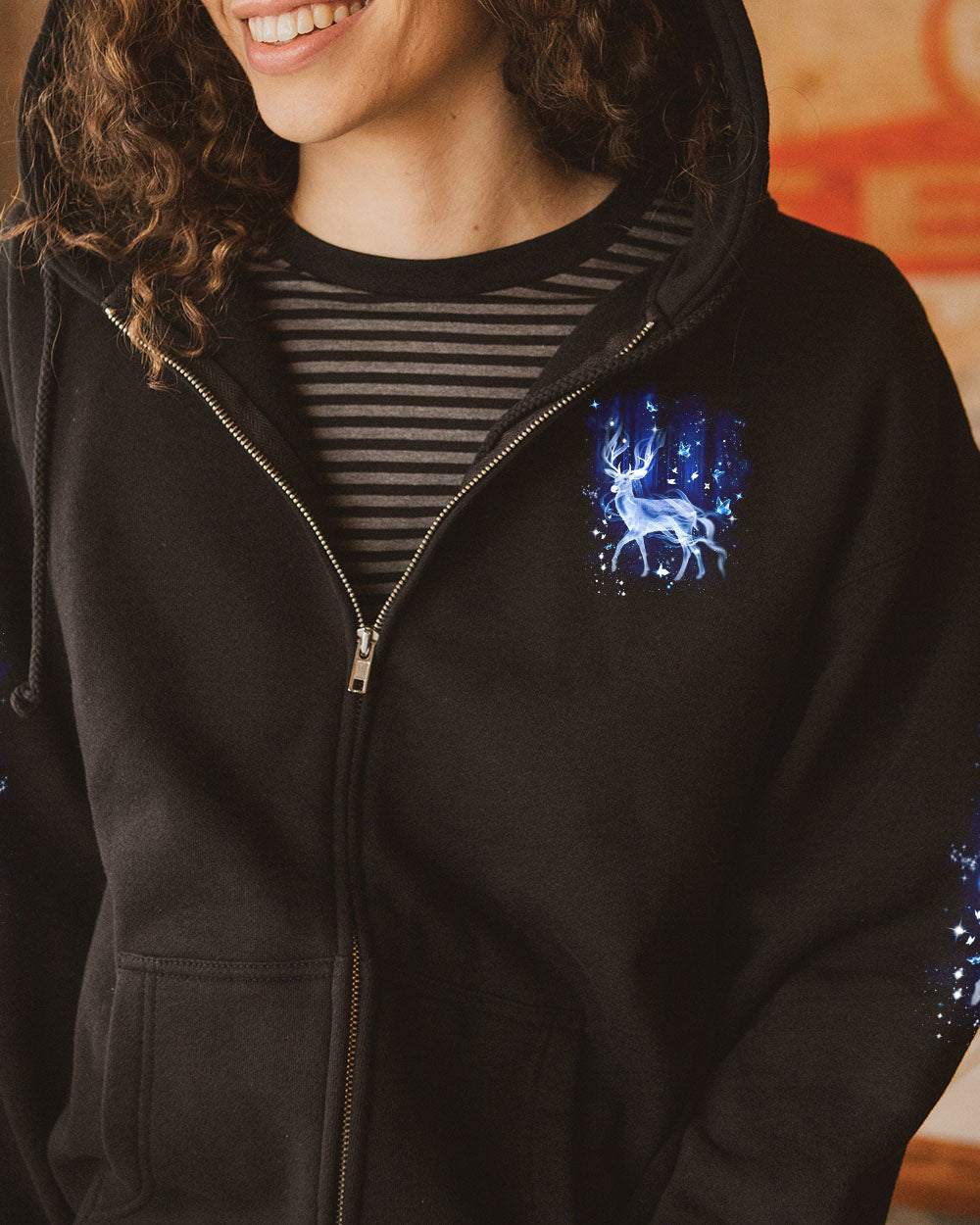 BLISSCORNERS THE CLOSER I GET TO NATURE DEER ALL OVER PRINT