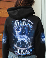 BLISSCORNERS THE CLOSER I GET TO NATURE DEER ALL OVER PRINT