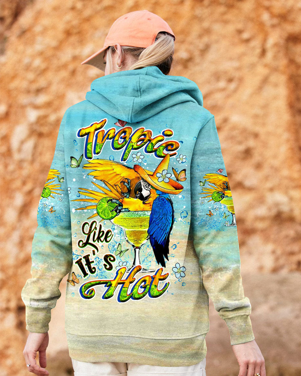 BLISSCORNERS TROPIC LIKE IT'S HOT ALL OVER PRINT