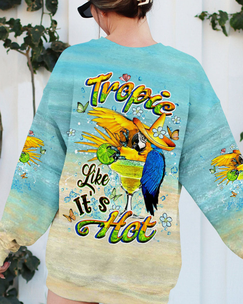 BLISSCORNERS TROPIC LIKE IT'S HOT ALL OVER PRINT