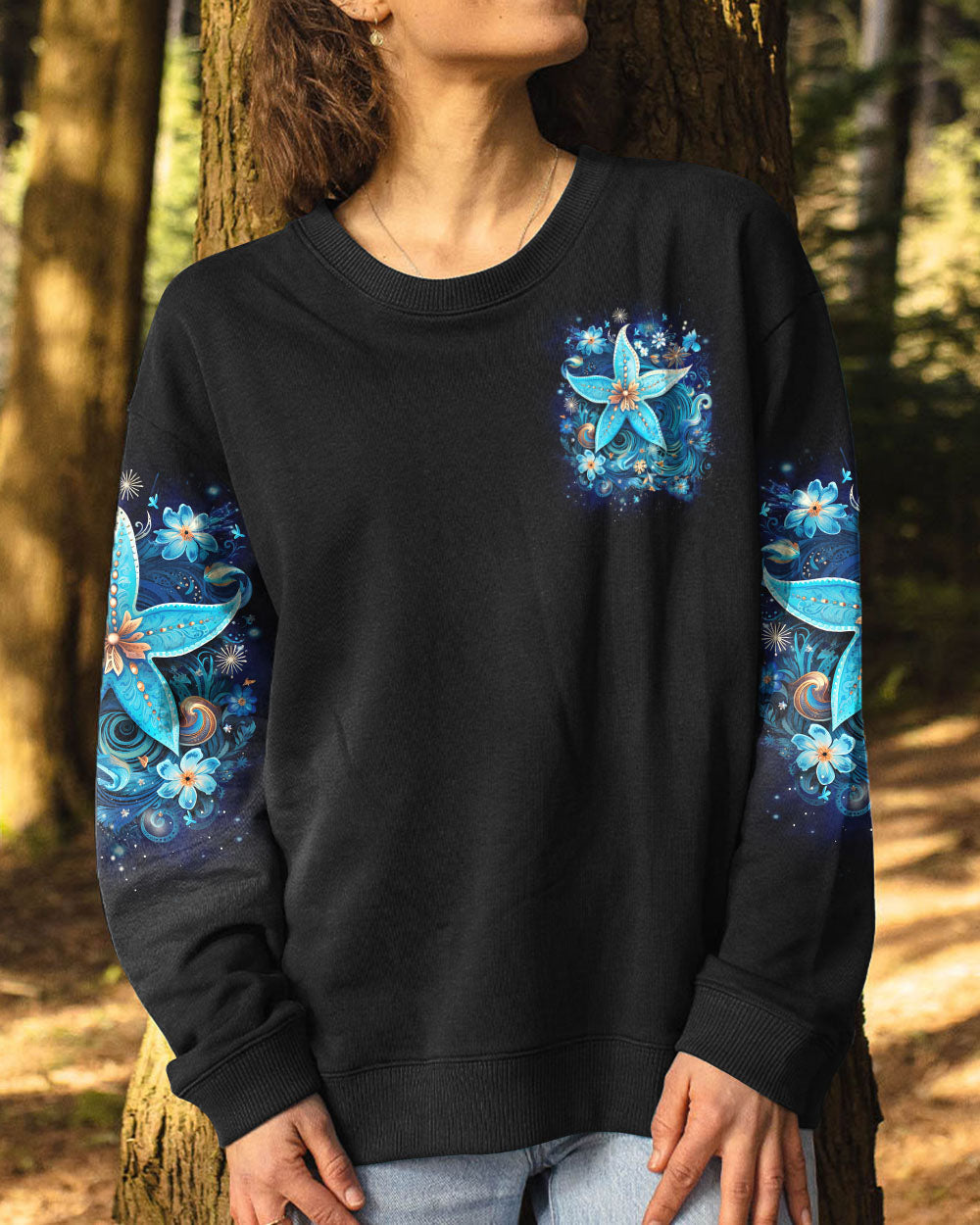 BLISSCORNERS SALTY KISSES AND STARFISH WISHES ALL OVER PRINT