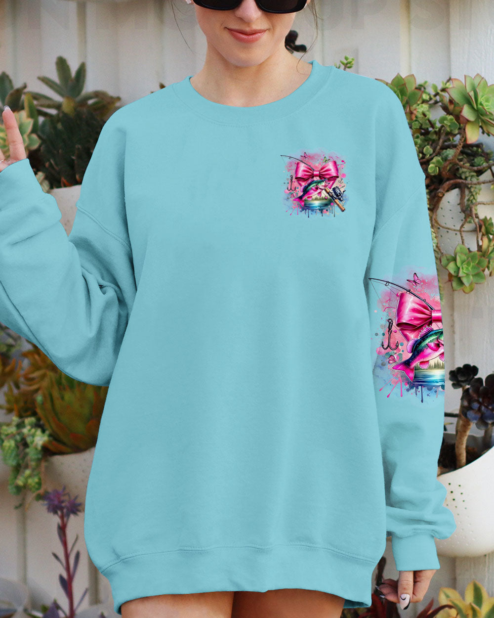 BLISSCORNERS JUST A GIRL WHO LOVE FISHING ALL OVER PRINT