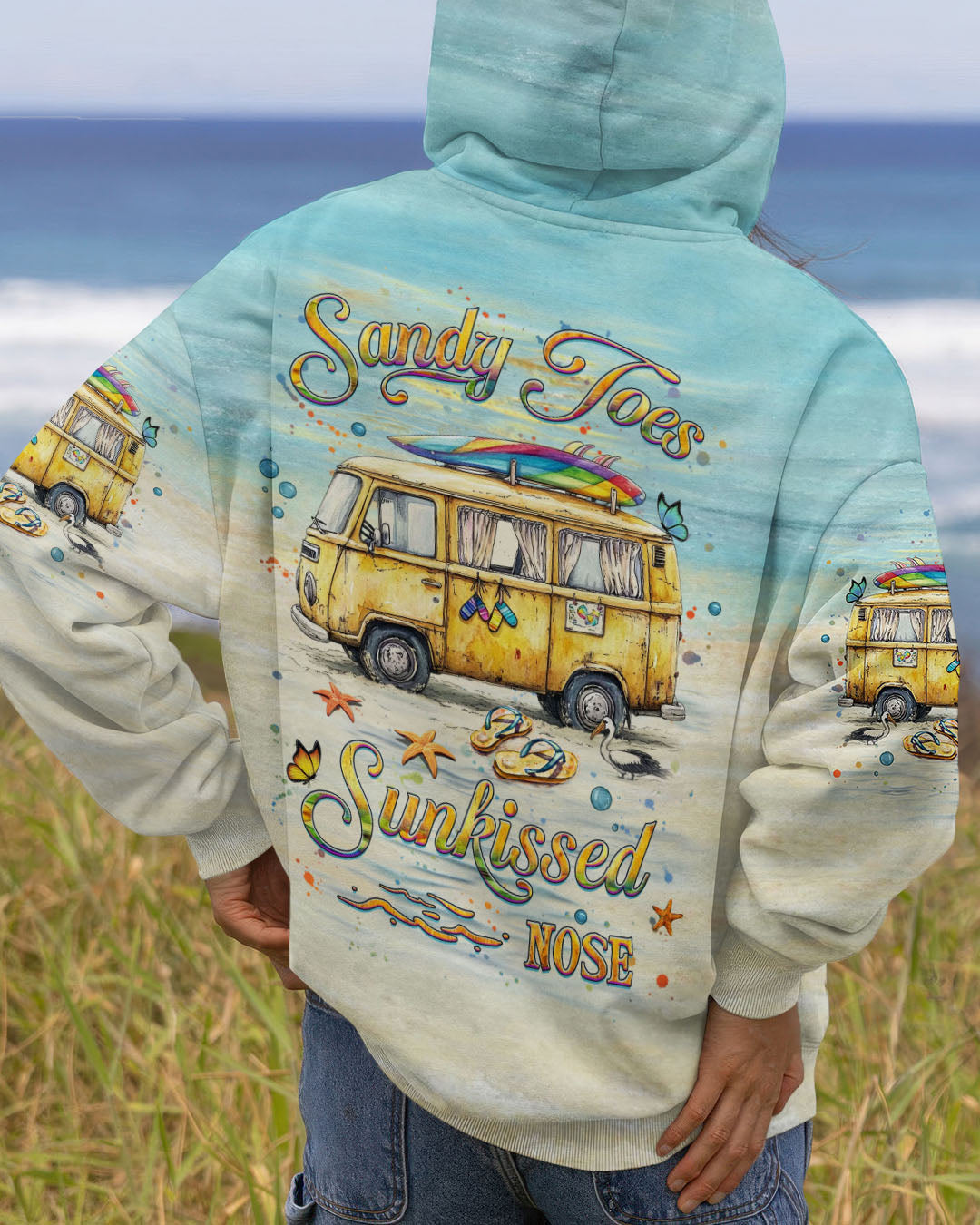 BLISSCORNERS SANDY TOES SUNKISSED NOSE ALL OVER PRINT