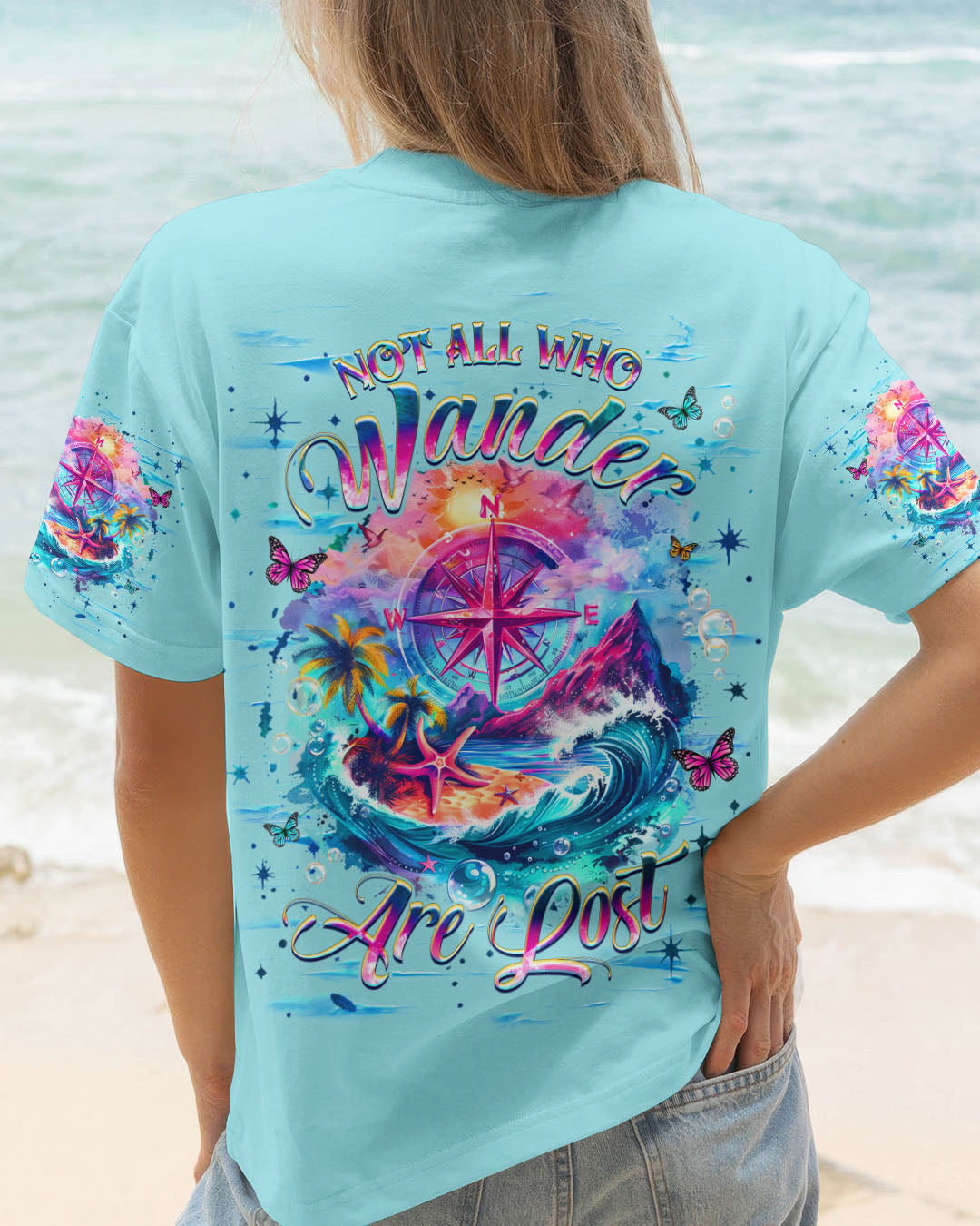 BLISSCORNERS NOT ALL WHO WANDER ARE LOST ALL OVER PRINT