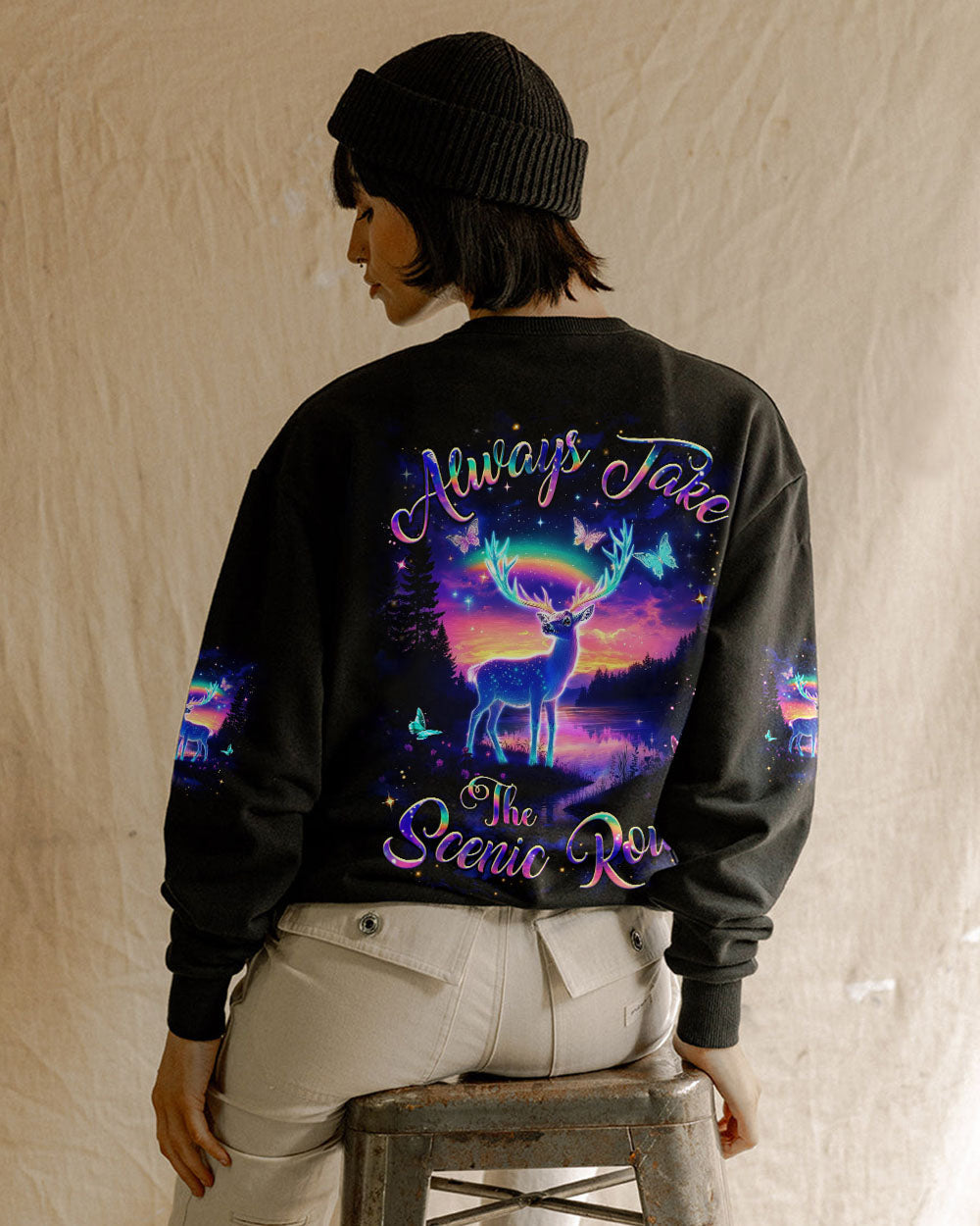 BLISSCORNERS ALWAYS TAKE THE SCENIC ROUTE ALL OVER PRINT