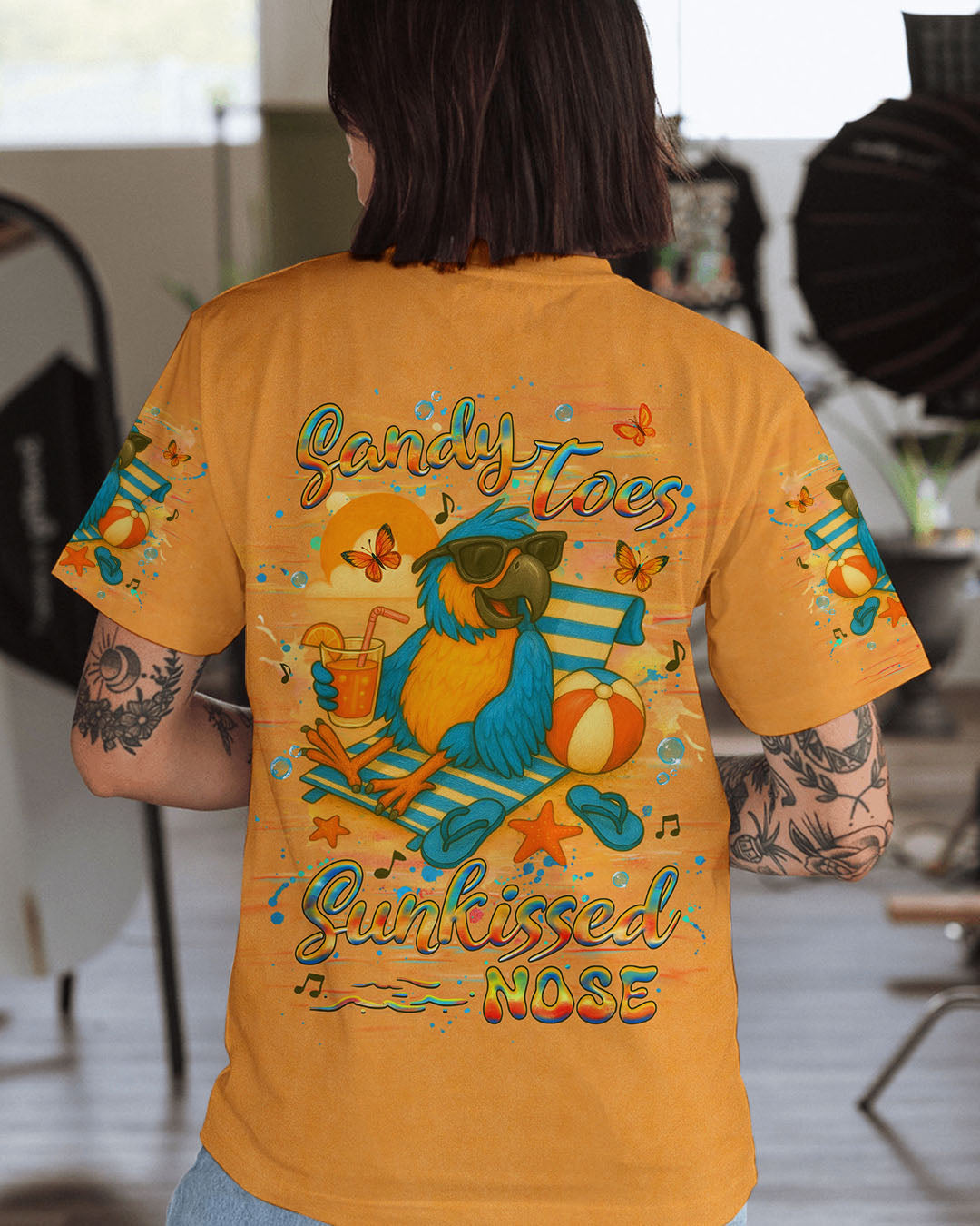 BLISSCORNERS SANDY TOES SUNKISSED NOSE ALL OVER PRINT