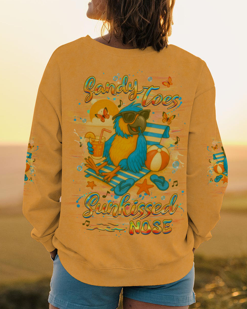 BLISSCORNERS SANDY TOES SUNKISSED NOSE ALL OVER PRINT