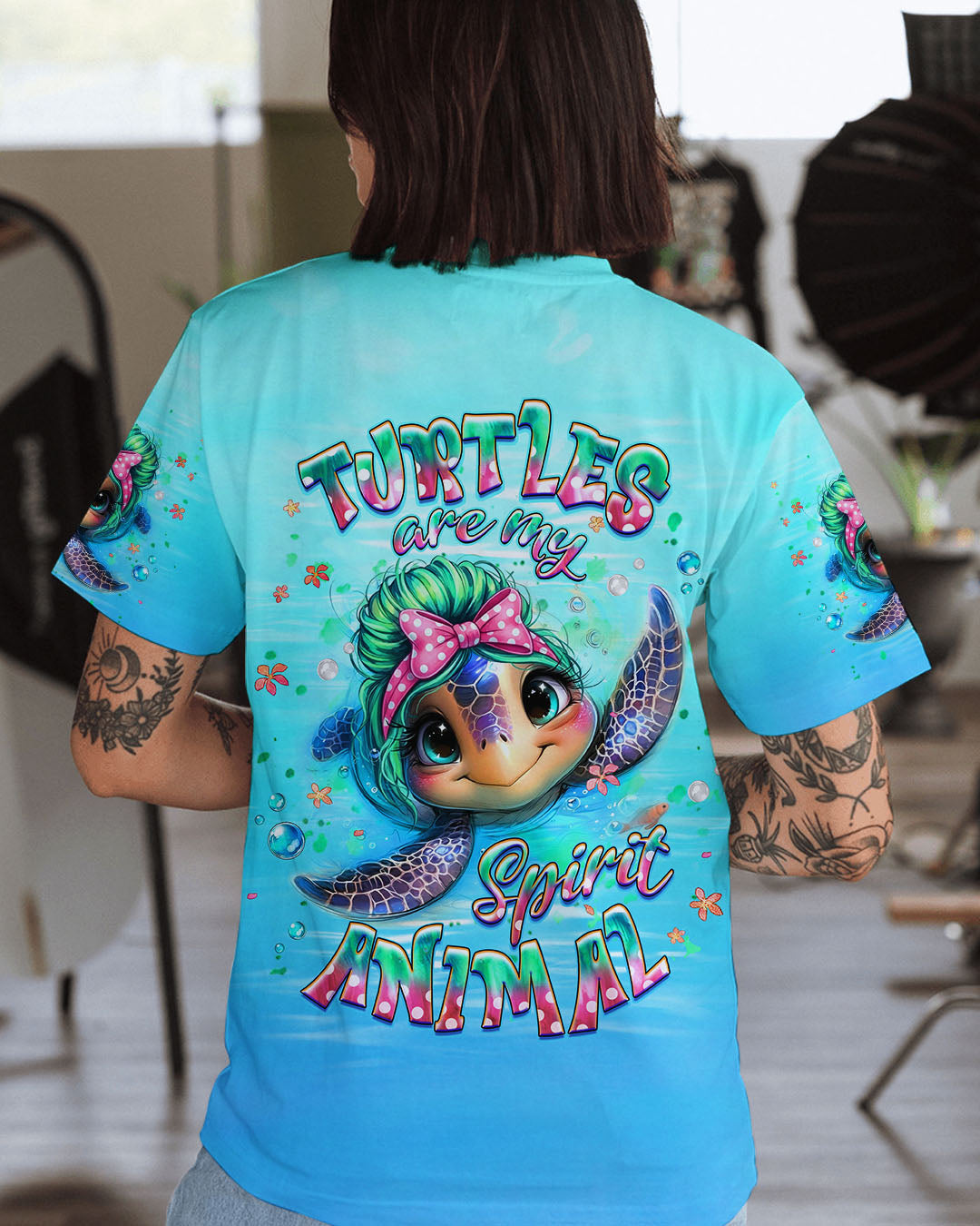 BLISSCORNERS TURTLES ARE MY SPIRIT ANIMALS ALL OVER PRINT