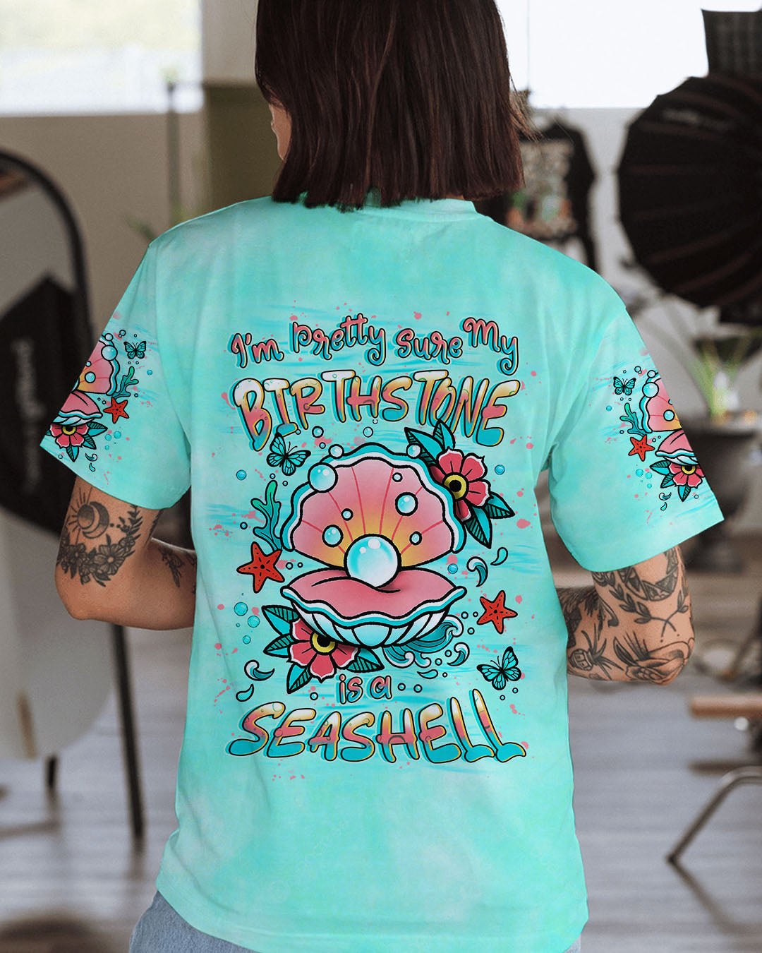 BLISSCORNERS I'M PRETTY SURE MY BIRTHSTONE IS A SEASHELL ALL OVER PRINT