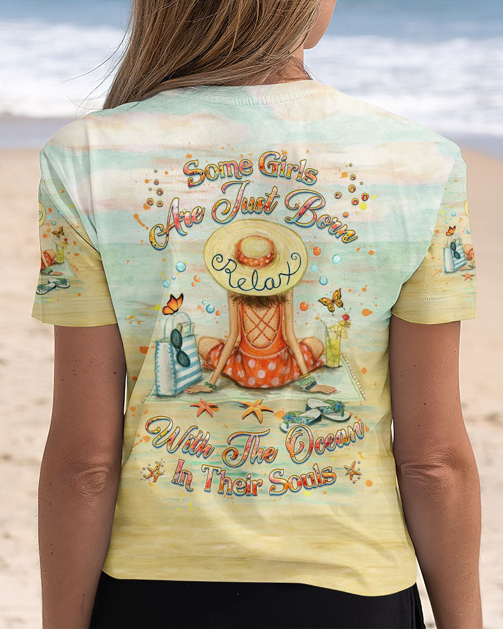 BLISSCORNERS SOME GIRLS ARE JUST BORN ALL OVER PRINT