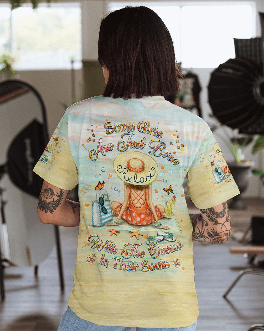 BLISSCORNERS SOME GIRLS ARE JUST BORN ALL OVER PRINT