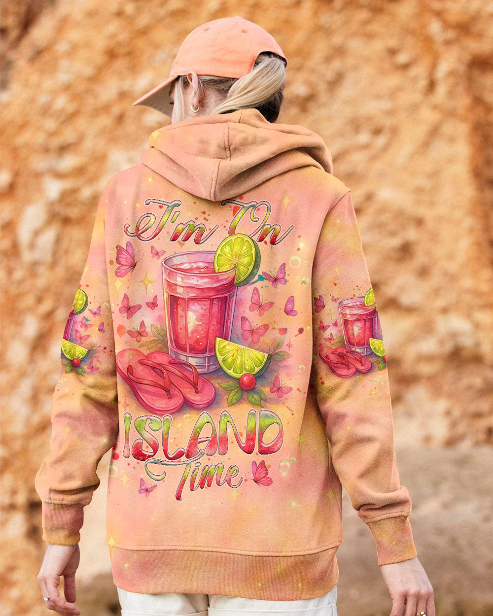 BLISSCORNERS I'M ON ISLAND TIME ALL OVER PRINT