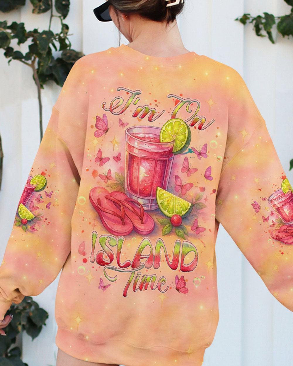 BLISSCORNERS I'M ON ISLAND TIME ALL OVER PRINT