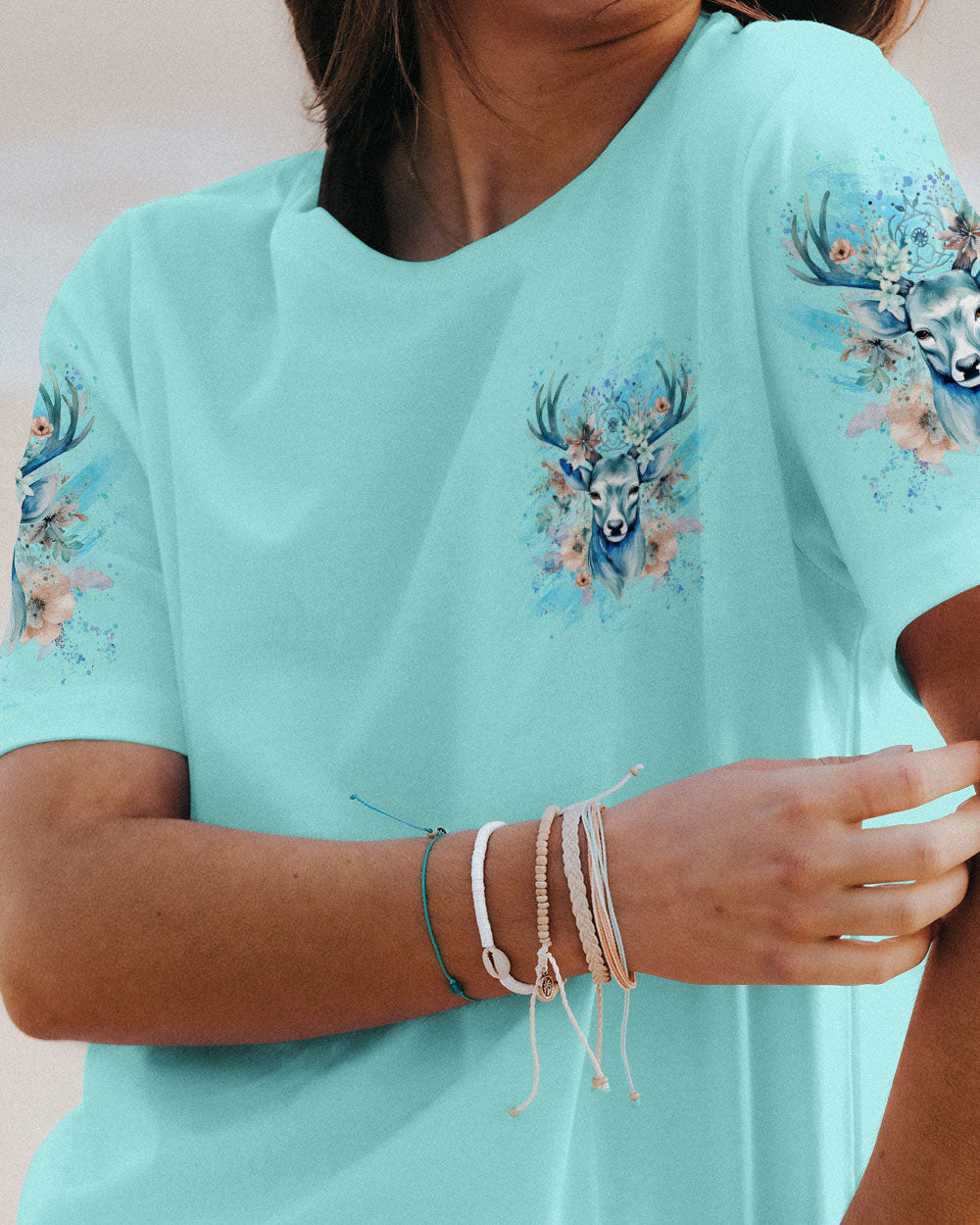 BLISSCORNERS THE CLOSER I GET TO NATURE DEER HUNTING ALL OVER PRINT