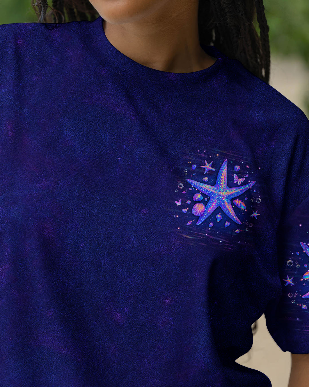 BLISSCORNERS SMELL THE SEA FEEL THE BREEZE STARFISH ALL OVER PRINT
