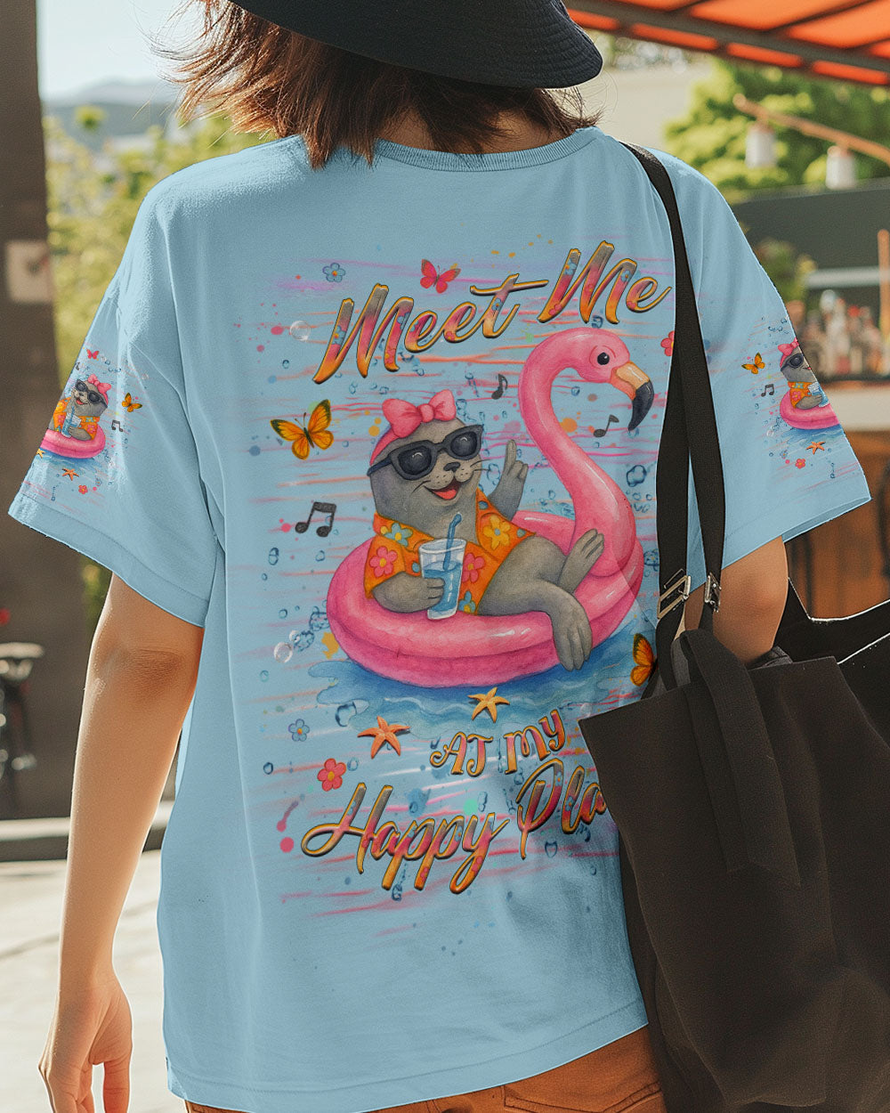 BLISSCORNERS MEET ME AT MY HAPPY PLACE SEAL ALL OVER PRINT