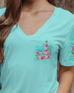 BLISSCORNERS ALL SHE WANTED WAS THE OCEAN LIGHTHOUSE ALL OVER PRINT