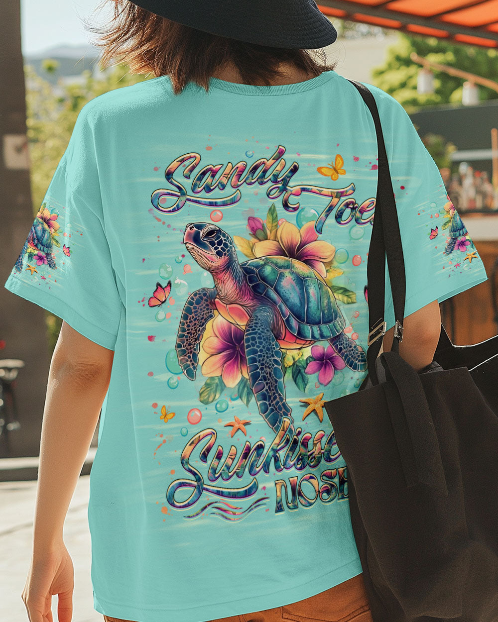 BLISSCORNERS SANDY TOES SUNKISSED NOSE TURTLE ALL OVER PRINT