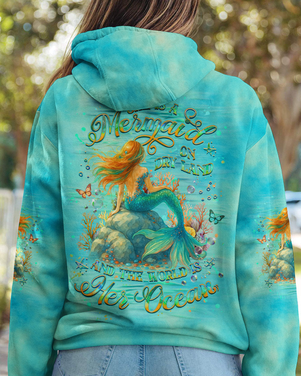 BLISSCORNERS SHE IS A MERMAID ALL OVER PRINT