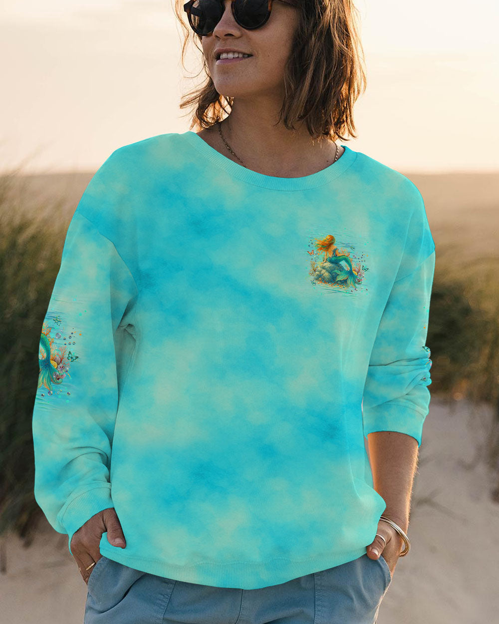 BLISSCORNERS SHE IS A MERMAID ALL OVER PRINT