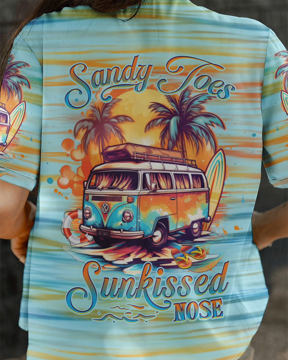 BLISSCORNERS SANDY TOES SUNKISSED NOSE HAWAIIAN SHIRT