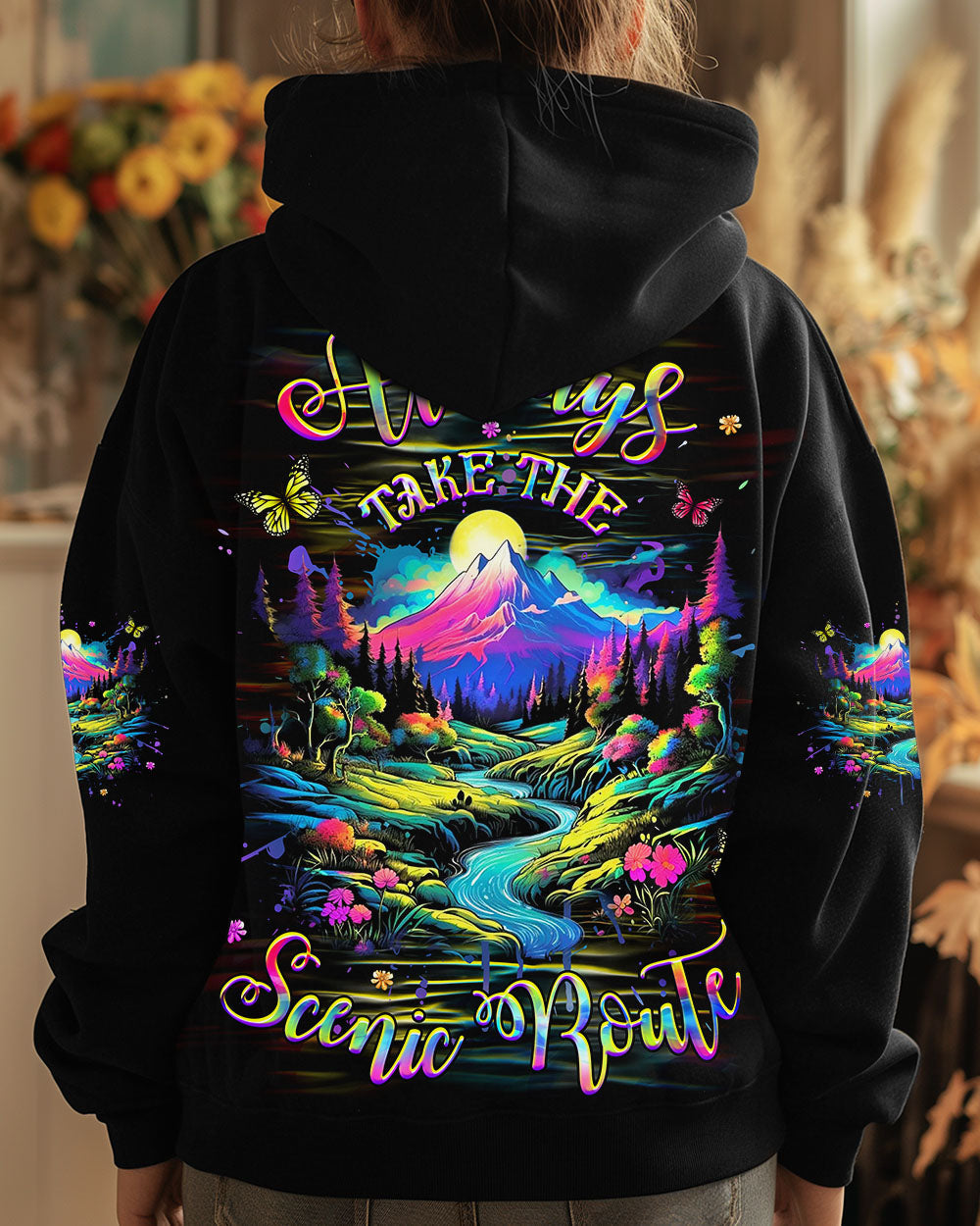 BLISSCORNERS ALWAYS TAKE THE SCENIC ROUTE ALL OVER PRINT