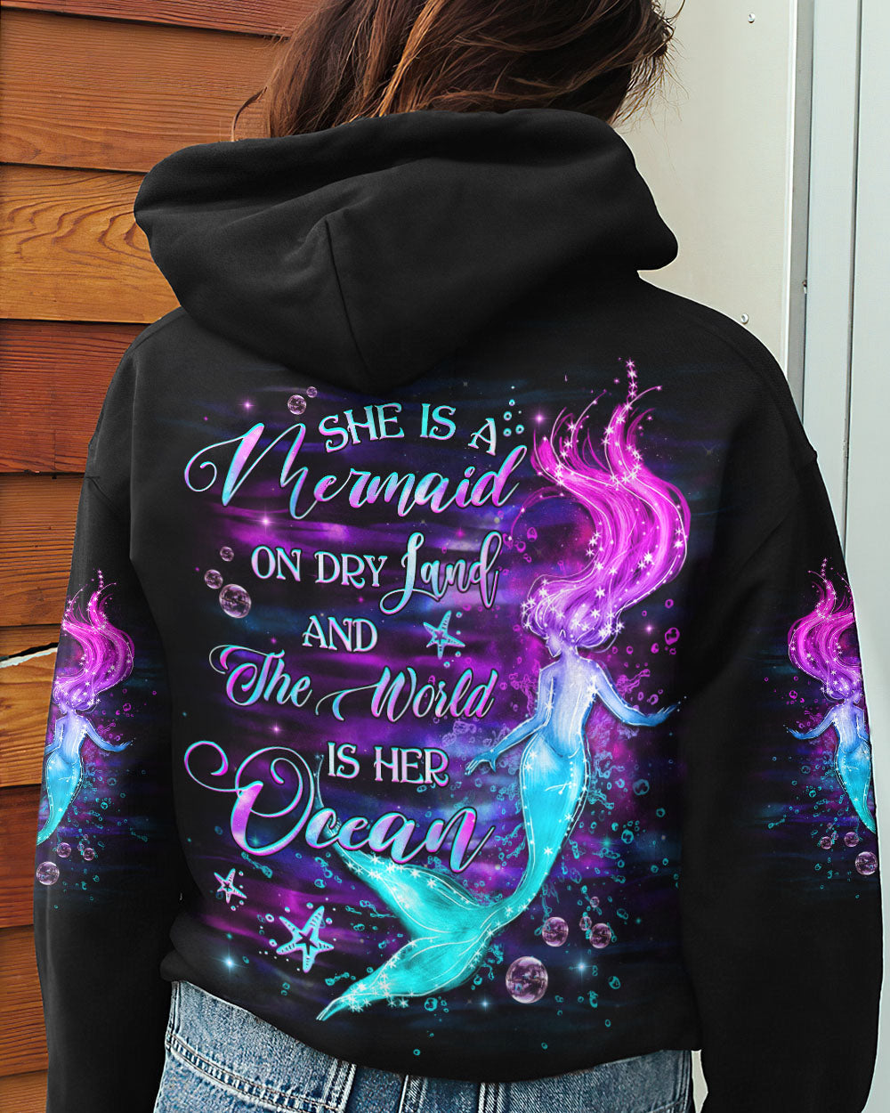 BLISSCORNERS SHE IS A MERMAID ALL OVER PRINT