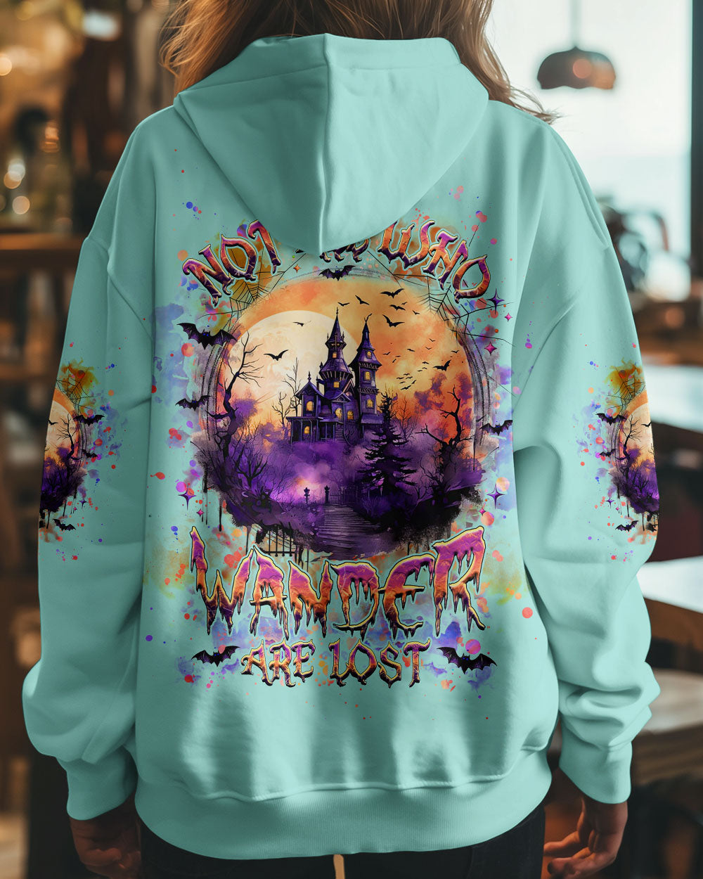 BLISSCORNERS NOT ALL WHO WANDER ARE LOST HALLOWEEN ALL OVER PRINT