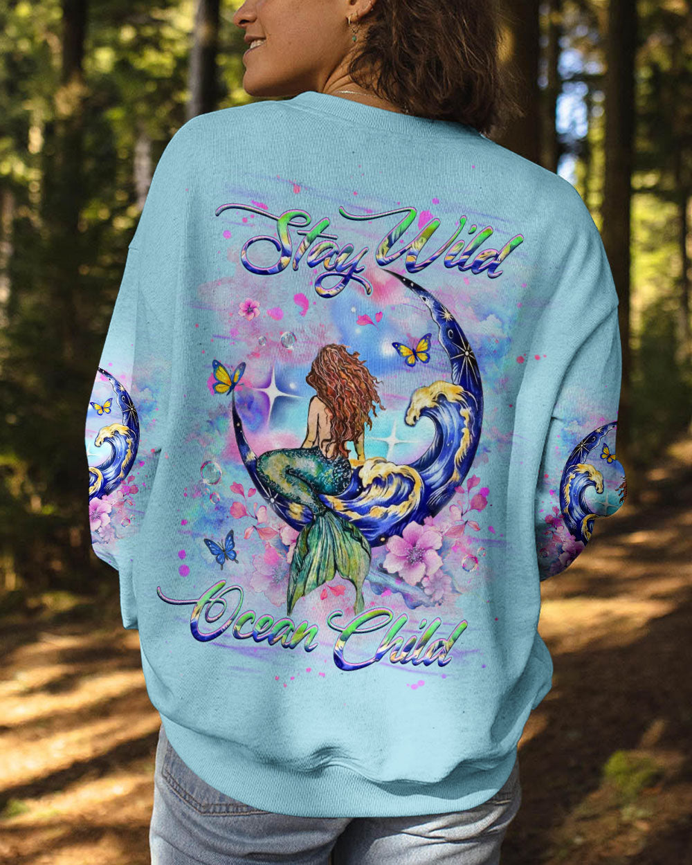 BLISSCORNERS STAY WILD OCEAN CHILD MERMAID ALL OVER PRINT