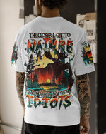 BLISSCORNERS THE CLOSER I GET TO NATURE HUNTING MOOSEALL OVER PRINT