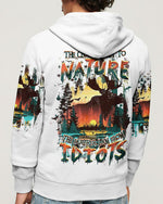 BLISSCORNERS THE CLOSER I GET TO NATURE HUNTING MOOSEALL OVER PRINT