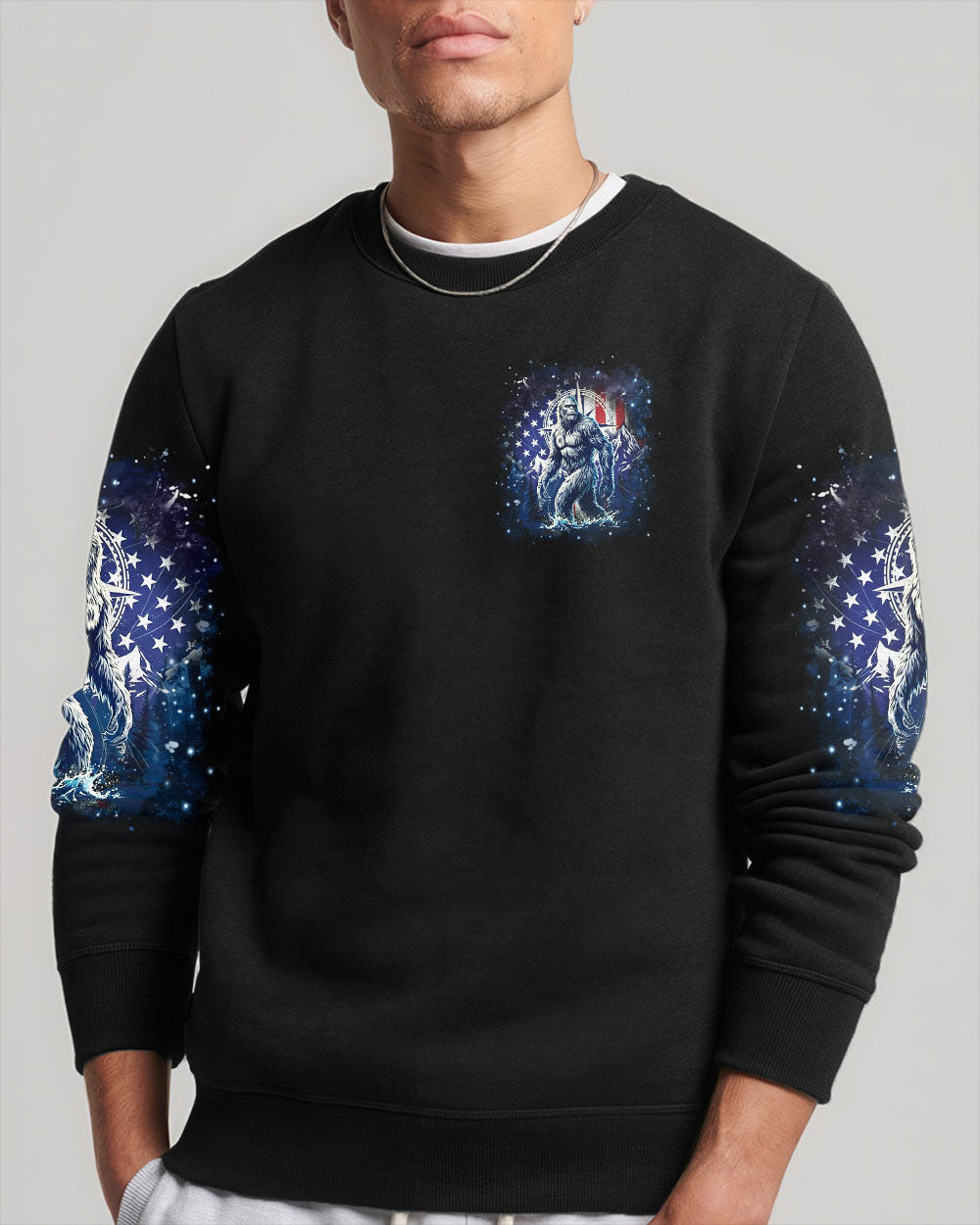 BLISSCORNERS NOT ALL WHO WANDER ARE LOST BIGFOOT ALL OVER PRINT