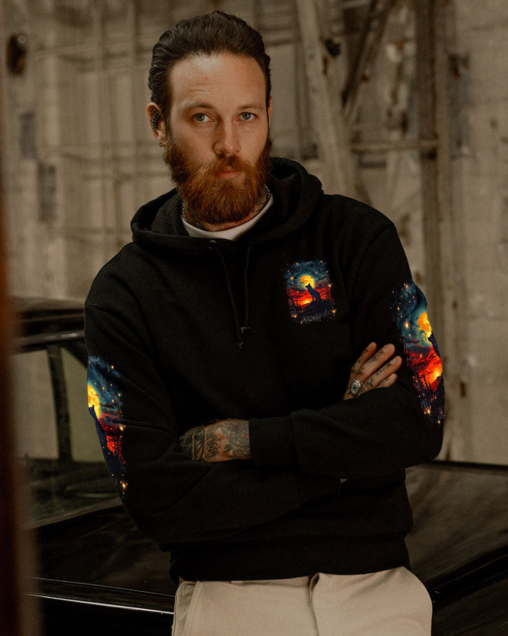 BLISSCORNERS AND INTO THE FOREST I GO WOLF ALL OVER PRINT