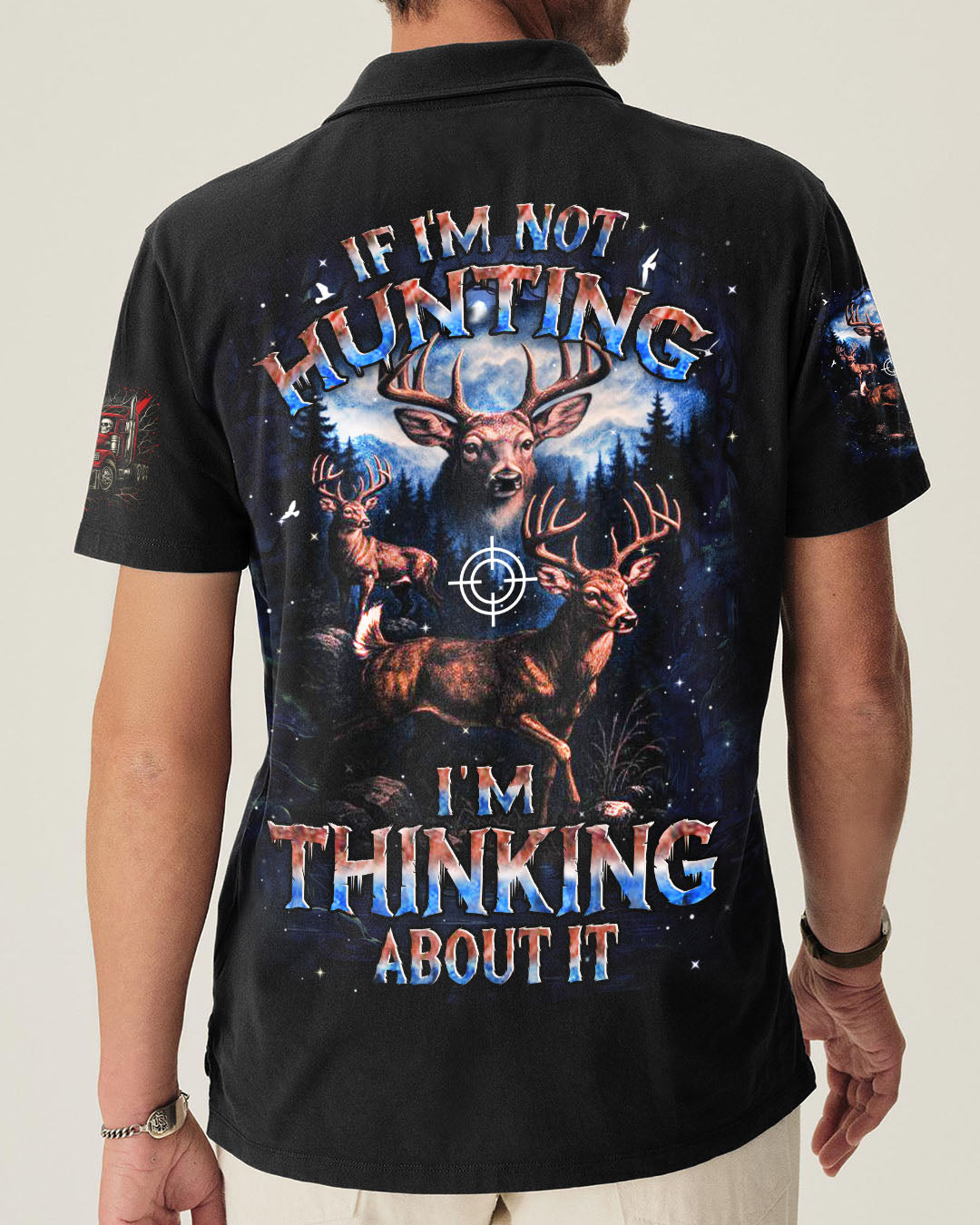 BLISSCORNERS IF I'M NOT HUNTING DEER ALL OVER PRINT