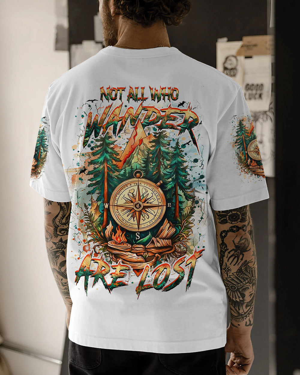 BLISSCORNERS NOT ALL WHO WANDER ARE LOST ALL OVER PRINT