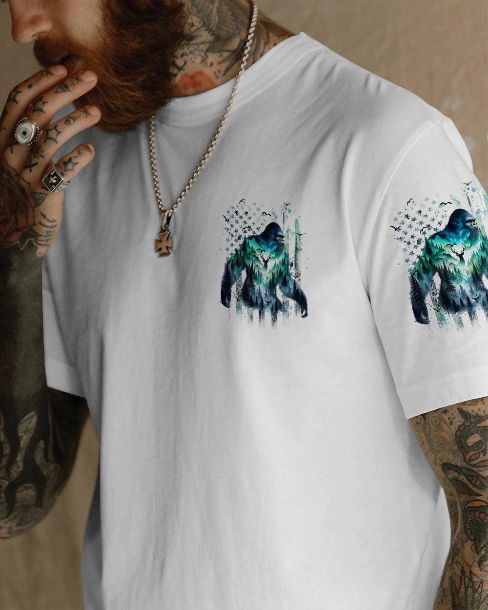 BLISSCORNERS THE FOREST IS CALLING AND I MUST GO BIGFOOT ALL OVER PRINT